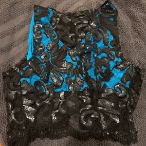 Custom lace skirt and top set
